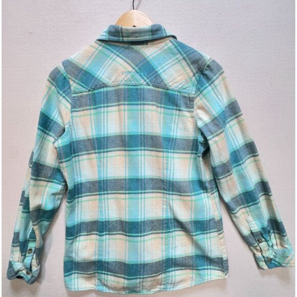 Legendary Whitetails Women’s Button Down Flannel Shirt Size MD Blue White Plaid - Picture 2 of 12